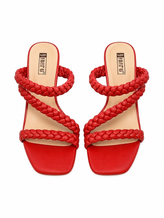 IDIFU Shoes - IDIFU Lecia Braided Chunky Heel Sandals Women’s 6.5M